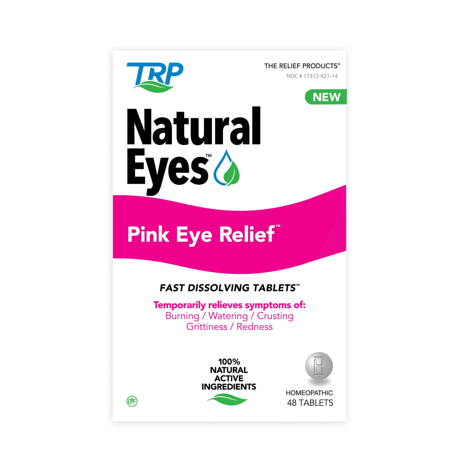 TRP Natural Eyes™ Pink Eye Relief Tablets