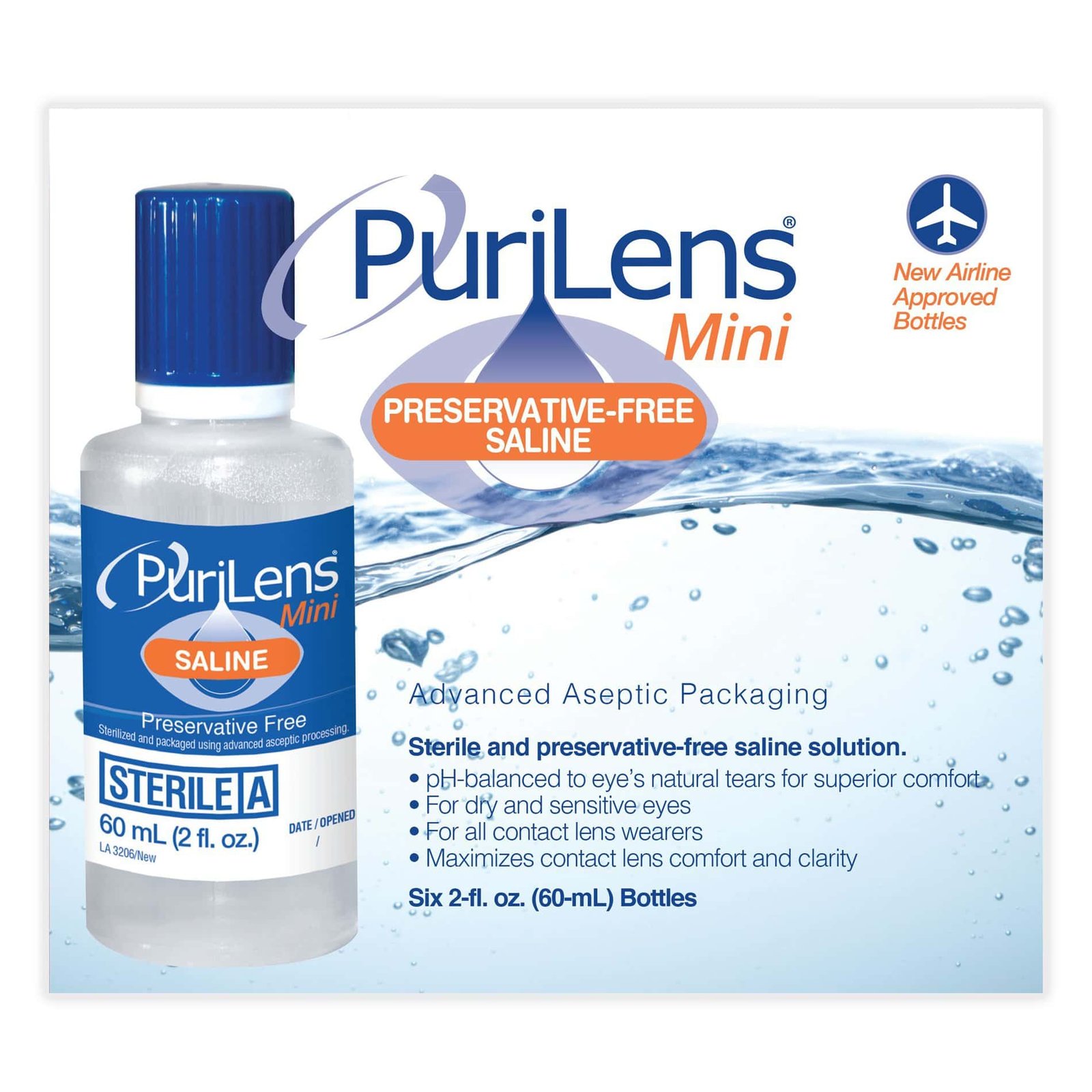 Purilens Saline Plus Preservative-Free Saline Solution