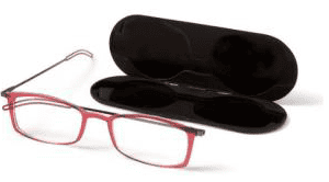 Thin Optics Brooklyn Reading Glasses 2.0 with Milano Black Case