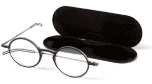 Thin Optics Manhattan Reading Glasses 2.50 with Milano Black Case