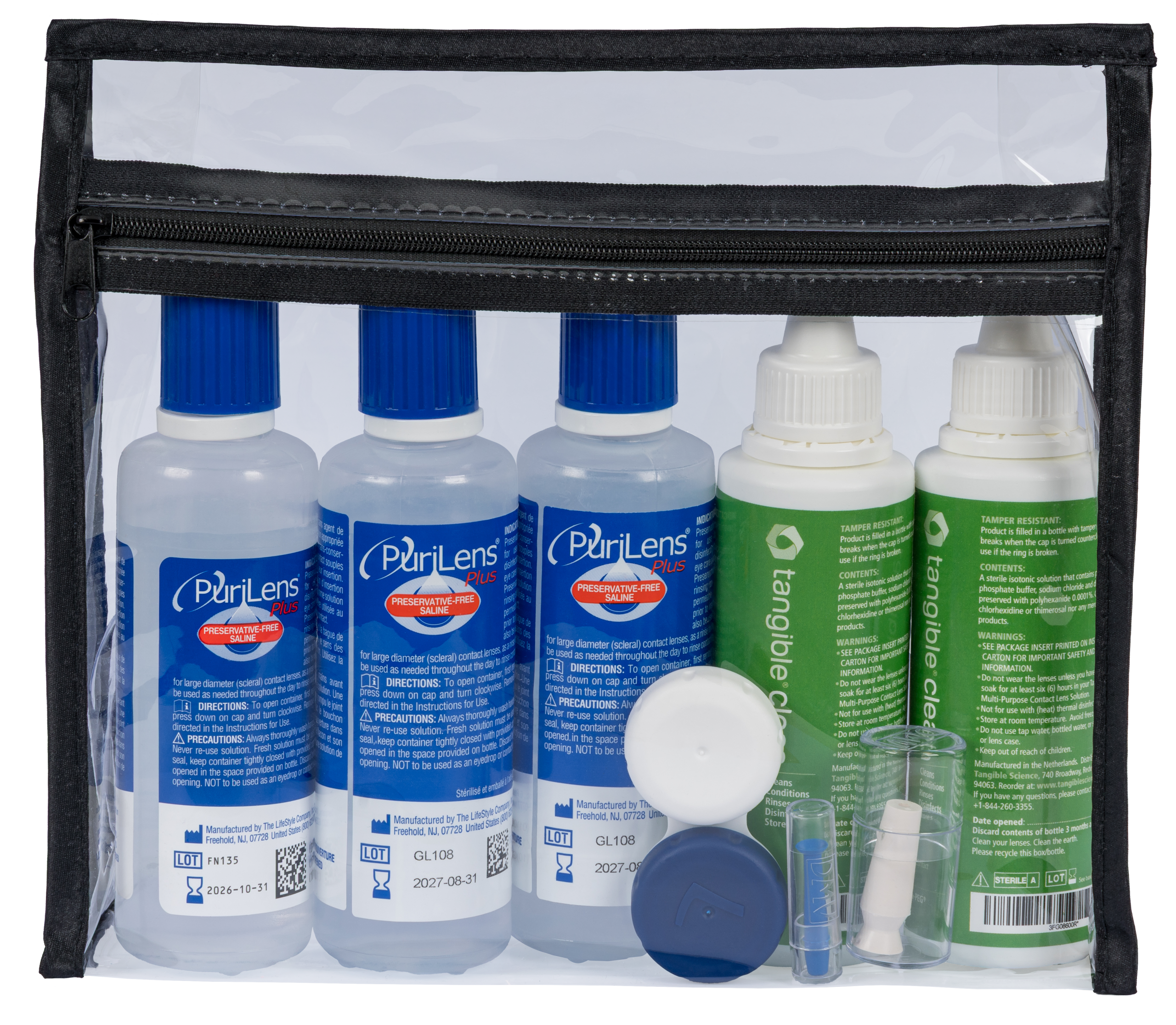 Contact Lens Care Kit - Tangible Clean & PuriLens Plus